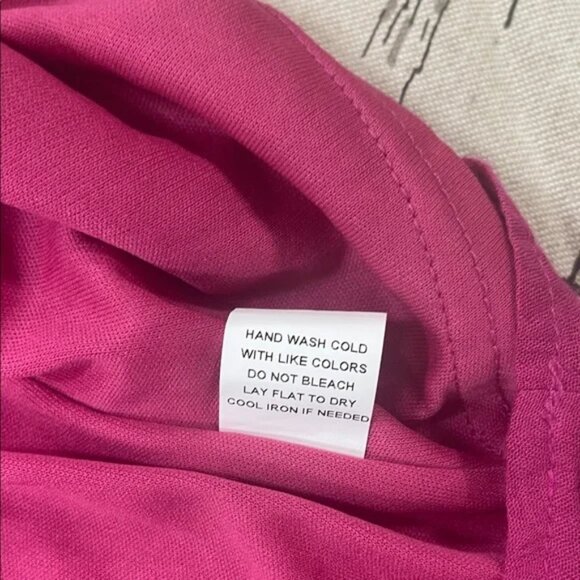 CHANCE Elegant Magenta Mini Dress - Picture 6 of 11